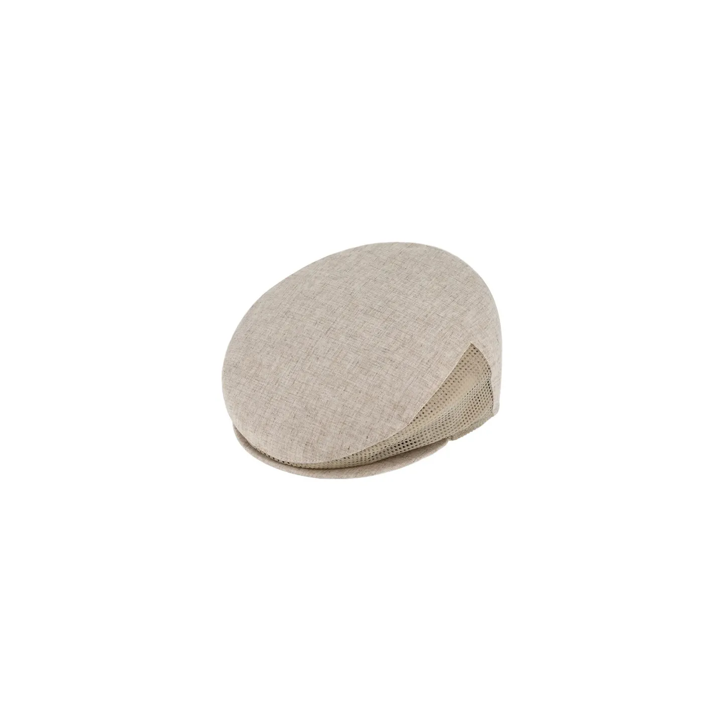 Chagnon Flat Cap Linen & Cotton Beige - Traclet