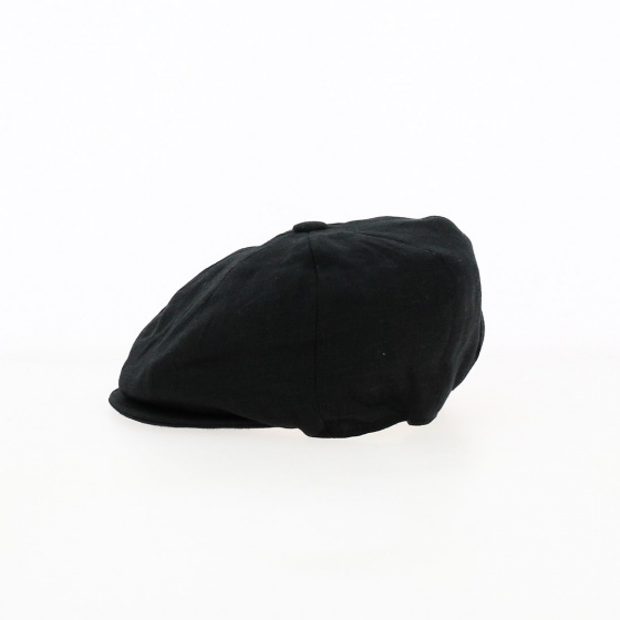 Casquette Irlandaise Lin Noir - Hanna Hats Casquette Irlandaise Lin Noir - Hanna Hats