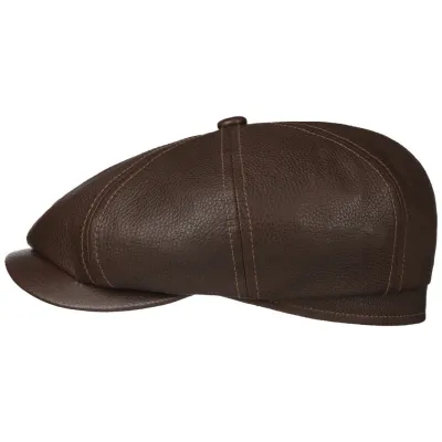 Casquette Hatteras Lamb Cuir Marron - Stetson