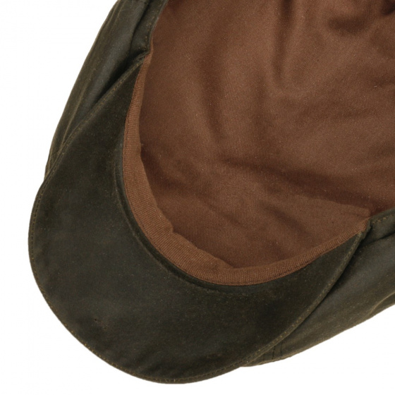Hatteras Cap Olive Waxed Leather - Stetson