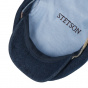 Blue Linen Driver Patchwork Cap - Stetson