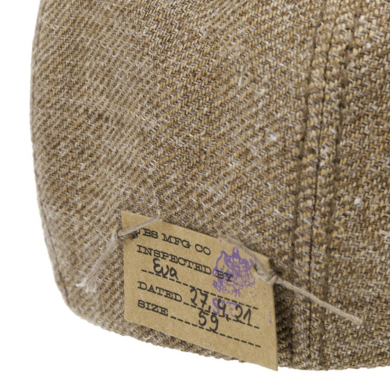 Brown Linen Hatteras Cap - Stetson