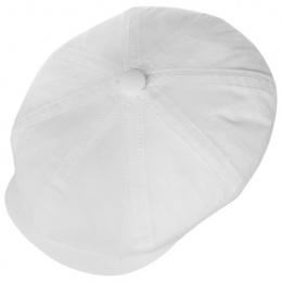 White Organic Cotton Hatteras Cap - Stetson