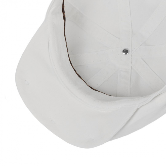 White Organic Cotton Hatteras Cap - Stetson