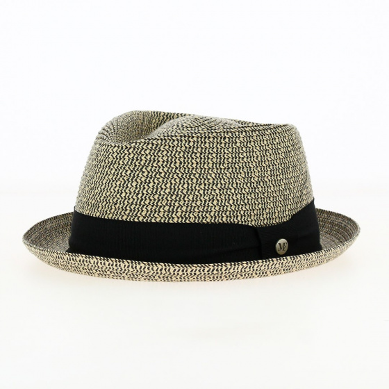 Porkpie Diamond Alfredo Beige Hat - Fléchet