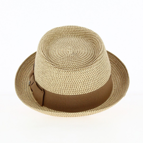 Bordeaux Milano Straw Porkpie Hat - Flechet
